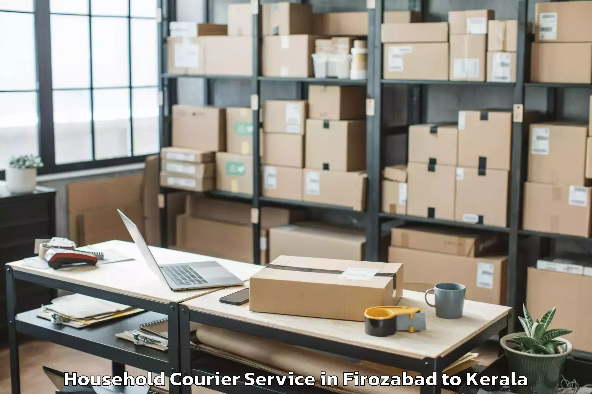 Top Firozabad to Peravoor Household Courier Available